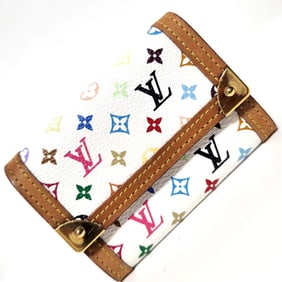 Louis Vuitton LOUISVUITTON Multicolor Wallet/Coin Case Porto Monnaie Pla M92657 Blanc - Coin Purse
