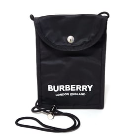 Burberry Print Pochette Phone Case Black Nylon Smartphone Pouch Sacoche Shoulder Bag for Women and