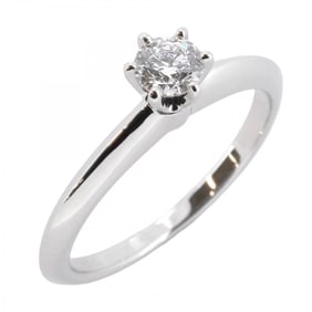 Tiffany ring solitaire 1PD Pt950 platinum diamond 0.23ct size 11 ladies