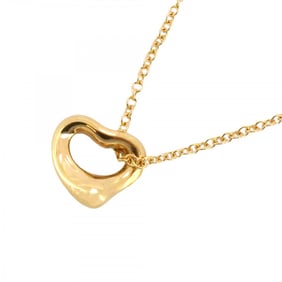 Tiffany Necklace Heart Mini K18YG Yellow Gold Ladies
