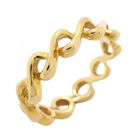 Tiffany Infinity Ring, 18K Yellow Gold, Size 10, Women's