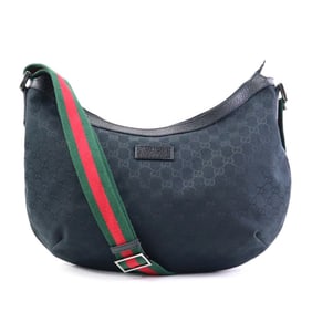 GUCCI Shoulder Bag GG Canvas Black Men's Women's 189752 e60072