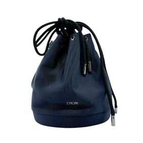 Christian Dior Shoulder Bag Nylon Leather Navy Men's n0832