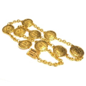 CHANEL Belt 31 RUE CAMBON Metal Gold Women's w0969a