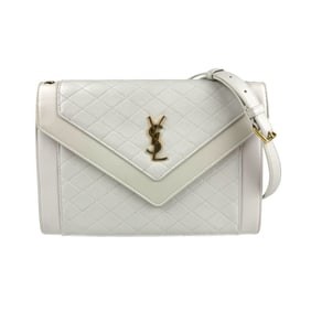 Saint Laurent shoulder bag, leather, ivory, women's, 668863 n1133