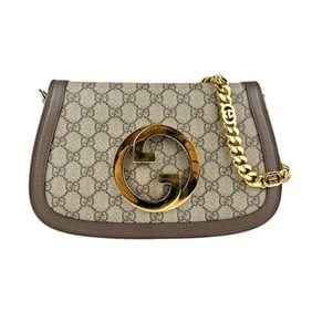 GUCCI Shoulder Bag Blondie GG Supreme Canvas Brown Women's 699268 n1136