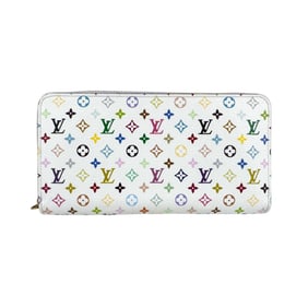 Louis Vuitton LOUIS VUITTON Round Long Wallet Monogram Multicolor Zippy Blanc Men's Women's M60241