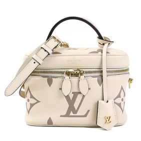 Louis Vuitton LOUIS VUITTON Shoulder Bag Bicolor Monogram Empreinte Vanity PM Crème Bois de