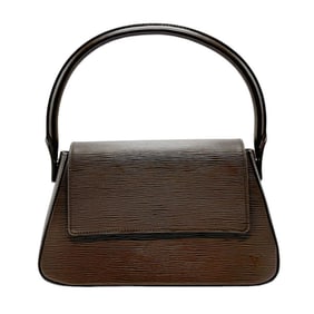 Louis Vuitton LOUIS VUITTON Handbag SPO Epi Mini Looping Leather Dark Brown Women's n0480