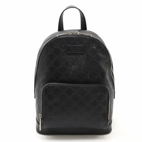 GUCCI Guccissima Backpack Daypack Leather Black 450967