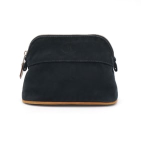 HERMES Hermes Bolide Pouch Mini Canvas Leather Black