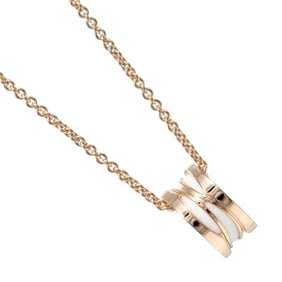 BVLGARI B.ZERO1 Design Legend Necklace B.Zero1 K18PG Pink Gold Ceramic Approx. 13.4g