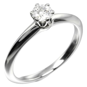 Tiffany & Co. Solitaire Ring Size 8 0.26ct Pt950 Platinum Diamond
