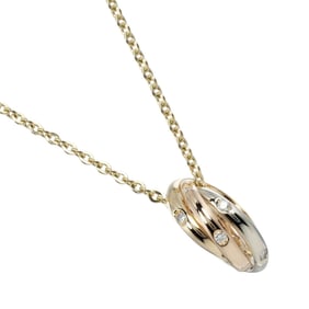 Cartier Baby Trinity Necklace, K18 Gold, Yellow Silver Three Colors, Approx. 4.6g