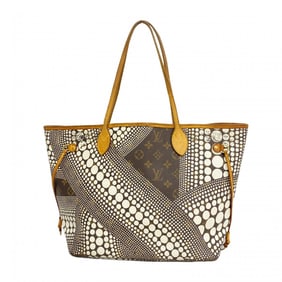 Louis Vuitton Tote Bag Monogram Wave Neverfull MM M40684 Brown Blanc LV×YK Yayoi Kusama Ladies
