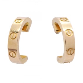 Cartier earrings mini love K18YG yellow gold ladies