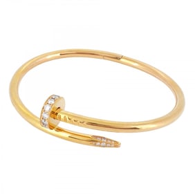 Cartier Bangle Juste Uncre K18PG Pink Gold Diamond Ladies