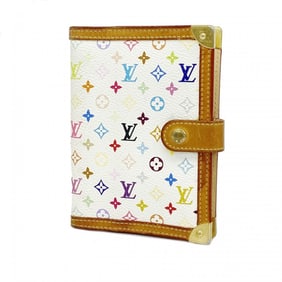 Louis Vuitton Notebook Cover Monogram Multicolor Agenda PM R20896 White Women's