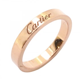 Cartier Ring Engraved K18PG Pink Gold #50 Ladies