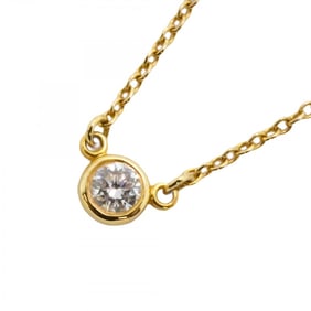 Tiffany Necklace by the Yard 1PD K18YG Yellow Gold Diamond Ladies