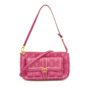 Louis Vuitton Shoulder Bag Monogram Maxi Pochette Accessoires M46161 Fuchsia Women's