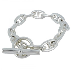 Hermes Bracelet Chaine d'Ancre GM 13 Links Silver 925 Men's Women's