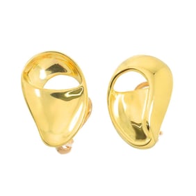 Tiffany & Co. Earrings K14 K18 YG Yellow Gold 585 750 Clip-on