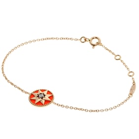 Christian Dior Dior Rose des Vents Diamond Brooch K18 Pink Gold Women's