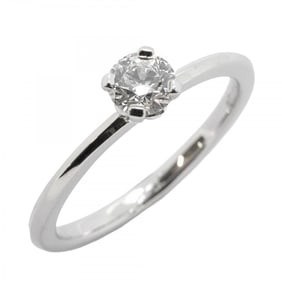Tiffany ring solitaire 1PD Pt950 platinum diamond 0.22ct size 6.5 ladies