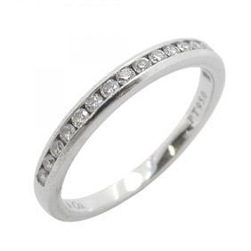 Tiffany ring, channel setting, Pt950 platinum, diamond, size 9, ladies