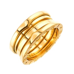 BVLGARI B-ZERO1 3-Band #52 Ring, K18 YG Yellow Gold 750, Ring