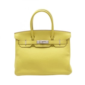 Hermes HERMES Birkin 30 Lime Handbag Bag Togo Women's Yellow 073437CK
