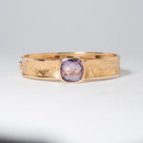 18K  AMETHYST & BRACELET