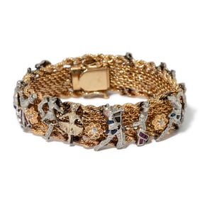 PLAT/14K  DIAMOND & BRACELET