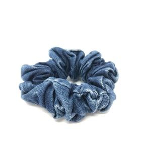 DOLCE&GABBANA Dolce & Gabbana Hair Tie Scrunchie Elastic Denim Women's Blue