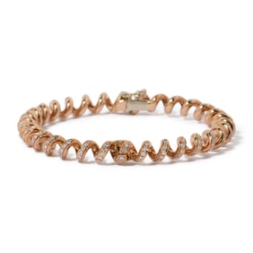 18K ROSE GOLD  DIAMOND BRACELET