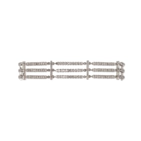 14K WHITE GOLD  DIAMOND BRACELET