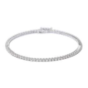 18K WHITE GOLD ITALIAN DIAMOND BRACELET