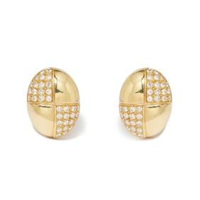 18K  DIAMOND EARRINGS