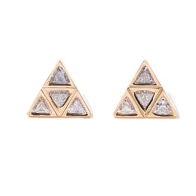 18K  DIAMOND EARRINGS