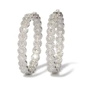 18K  DIAMOND EARRINGS