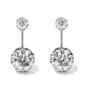18K  DIAMOND EARRINGS