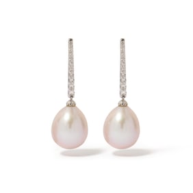 18K  PEARL & EARRINGS