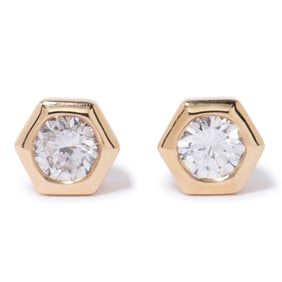 18K  DIAMOND EARRINGS