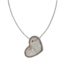 14K WHITE GOLD  DIAMOND NECKLACE