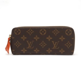 LOUIS VUITTON Louis Vuitton Monogram Portefeuille Clemence Round Long Wallet Pimon Orange M60743