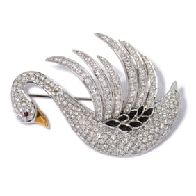 18K ITALIAN DIAMOND & PIN