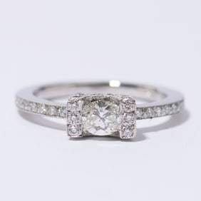 PLATINUM YELLOW GOLD  DIAMOND RING