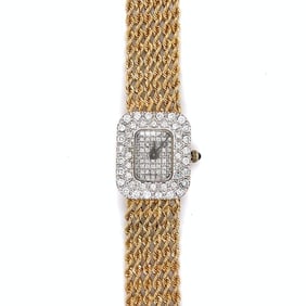 14K Yellow Gold Ladies Cocktail Watch