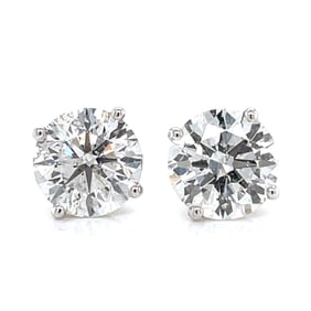 14K White Gold 5.43 Ct. Diamond Stud Earrings
